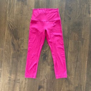 Lululemon Hot Pink Crop Leggings